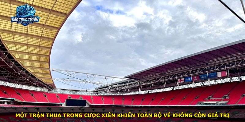 Một trận thua trong cược Xiên khiến toàn bộ vé không còn giá trị